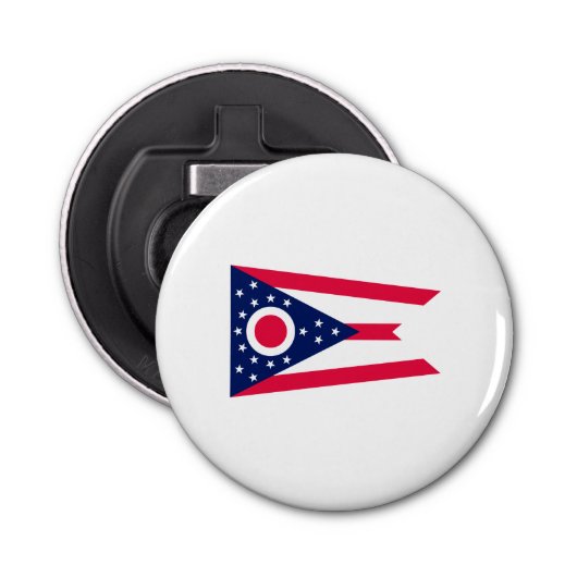 Vlagontwerp Ohio State Button Flesopener (Voorkant)