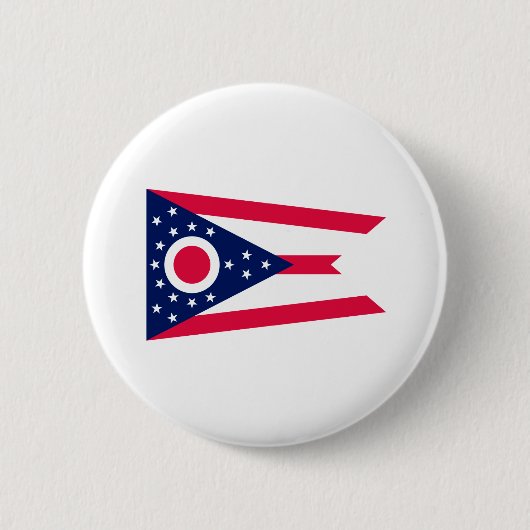 Vlagontwerp Ohio State Ronde Button 5,7 Cm (Voorkant)