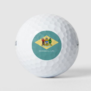 Vlagontwerp van de staat Delaware Golfballen
