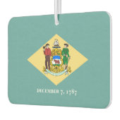 Vlagontwerp van de staat Delaware Luchtverfrisser (Links)
