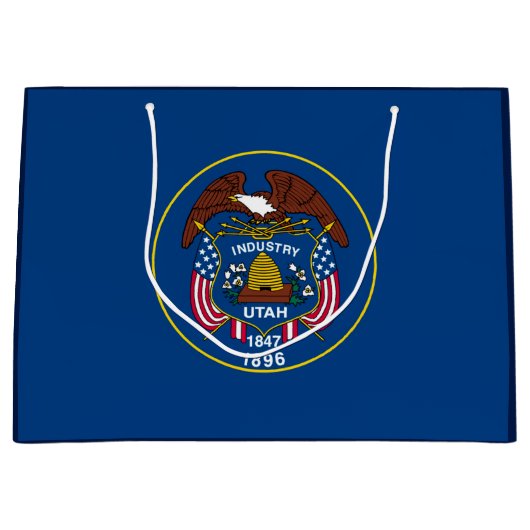 Vlagontwerp van de Utah-staat Large Cadeauzakje (Voorkant)
