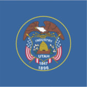 Vlagontwerp van de Utah-staat Sticker (Voorkant)
