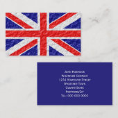 Vlagontwerp van Unienvlag Visitekaartje (Voorkant / Achterkant)