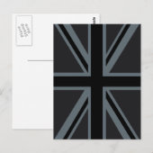 Vlagontwerp voor zwarte UniefacJack Briefkaart (Voorkant / Achterkant)