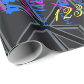 Vlagontwerp voor zwarte UniefacJack Cadeaupapier (Rol Hoek)