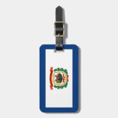 Vlagontwerp West Virginia Bagagelabel (Voorkant verticaal)