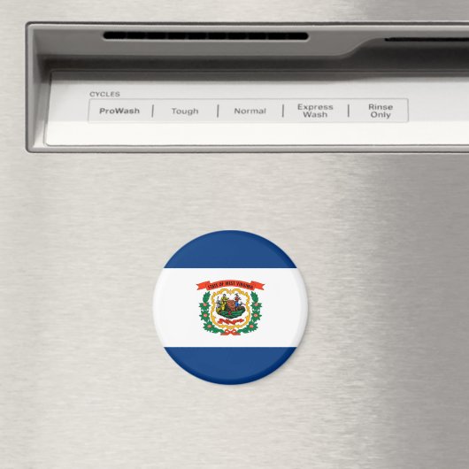 Vlagontwerp West Virginia Magneet (Insitu (Vaatwasser))