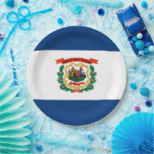 Vlagontwerp West Virginia Papieren Bordje (Feest)