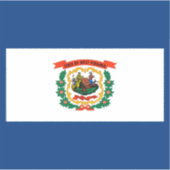 Vlagontwerp West Virginia Sticker (Voorkant)