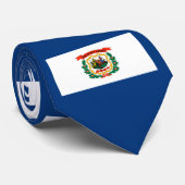 Vlagontwerp West Virginia Stropdas (Opgerold)