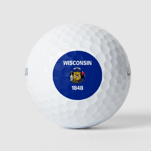 Vlagontwerp Wisconsin State Golfballen (Voorkant)