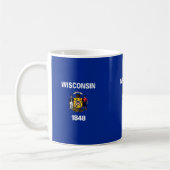 Vlagontwerp Wisconsin State Koffiemok (Links)