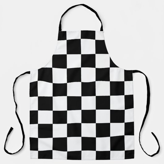 Vlagpatroon. Geruite vlag. Schaakbord valkken Schort (Voorkant)