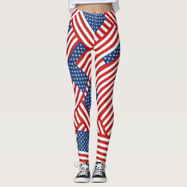 Vlagpatroon Verenigde Staten Leggings