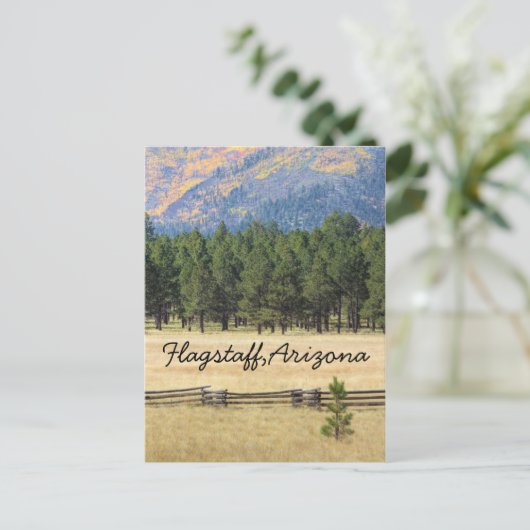 Vlagpersoneel, kleurrijk veld Arizona Briefkaart (Staand voorkant)
