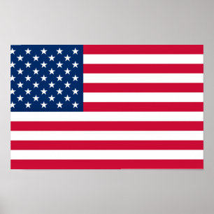 Vlagposter VS Verenigde Staten van Amerika Poster