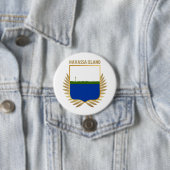 Vlagschild van Navassa Ronde Button 7,6 Cm (In situ)