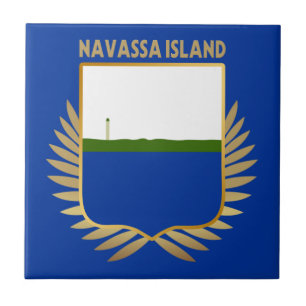 Vlagschild van Navassa Tegeltje