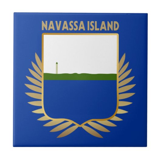 Vlagschild van Navassa Tegeltje (Voorkant)
