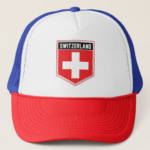 Vlagschild Zwitserland Trucker Pet