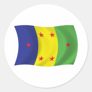 Vlagsticker Ogoni-mensen Ronde Sticker