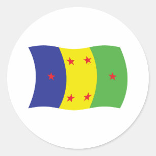 Vlagsticker Ogoni-mensen Ronde Sticker