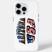 Vlagtekst van Arizona Afbeelding en VS Case-Mate iPhone Case (Achterkant)