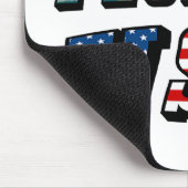 Vlagtekst van Florida-staat en VS Muismat (Hoek)