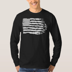 Vlagwerktuigen voor reparatie Mechanische timmervo T-shirt