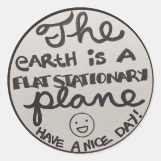 Vlak Briefpapier vlak Ronde Sticker