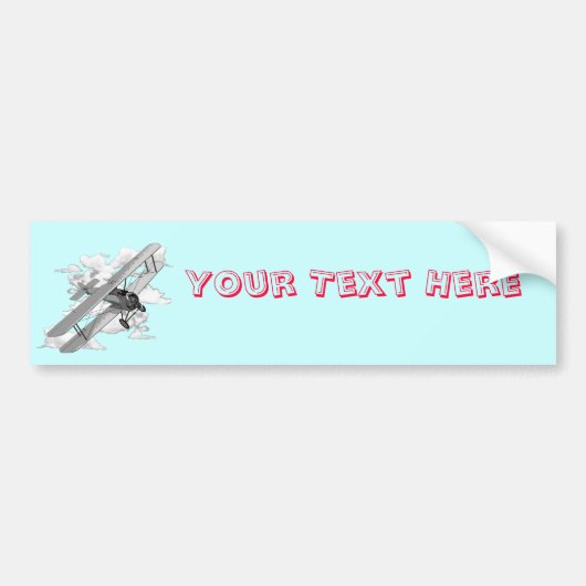  vlak bumpersticker (Voorkant)