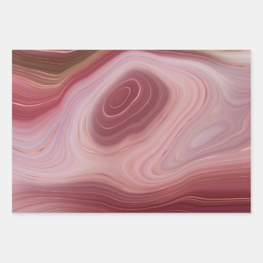 Vlak inpakpapier 3 draaibare Rozen Vel (Voorkant)