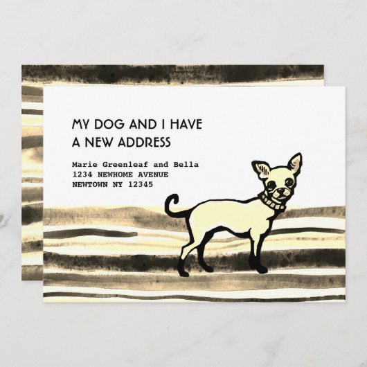 Vlakke aankondigingskaart aankondiging (Voorkant / Achterkant)