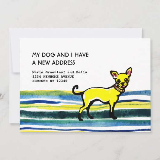 Vlakke aankondigingskaart aankondiging (Voorkant)