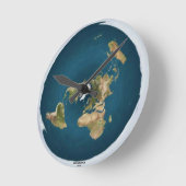 Vlakke aardbodem Middelgrote wandklok Ronde Klok (Hoek)