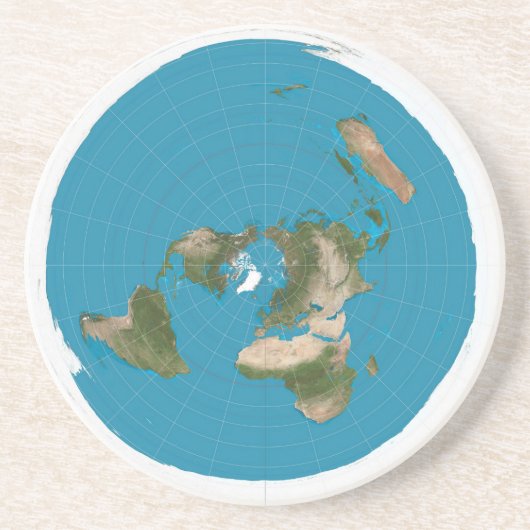 vlakke aarde zandsteen onderzetter (Voorkant)