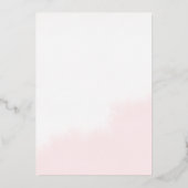 Vlakke folie bruidsdouche BEDANKKAART Uitnodiging (Achterkant)