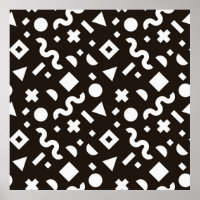 Vlakke textuur van geometrische kleurrijke vormen.