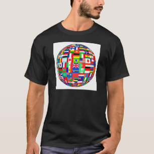 VLAKKEN VAN HET WERELDBOL T-SHIRT