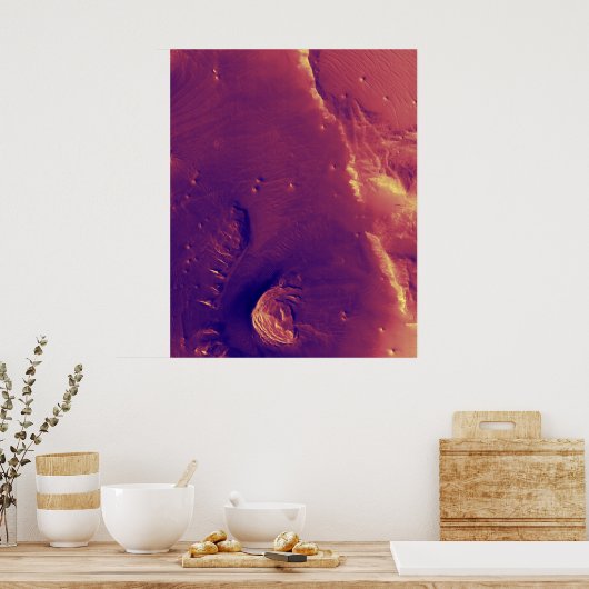 Vlakoppervlak — Mars Poster (Keuken)