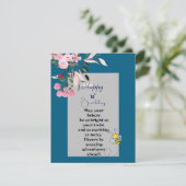 Vlakte ansichtkaart kaart (Staand voorkant)