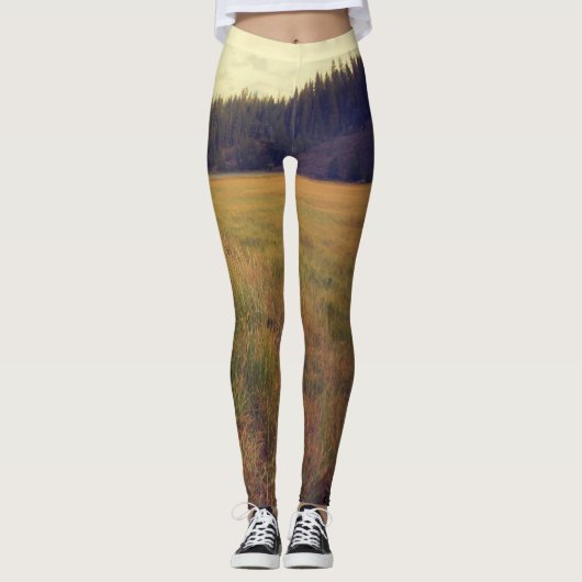 vlakte en bos leggings (Voorkant)