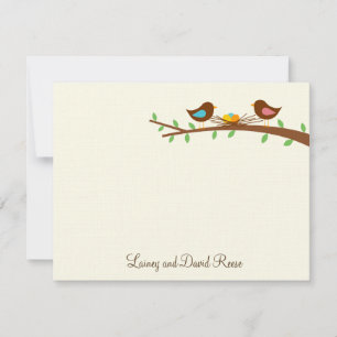 Vlakte van drie dankt de Nieuwe Eieren u kaardt Bedankkaart