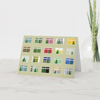 Vlakten 1. van Kerstmis Feestdagen Kaart