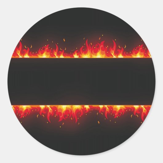 vlam 2 ronde sticker (Voorkant)