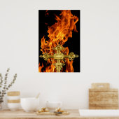 vlam, dwars poster (Keuken)