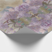 Vlam en Lila Lynx Point Siamese Portrait Art Cadeaupapier (Hoek)