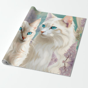 Vlam en Lila Lynx Point Siamese Portrait Art Cadeaupapier