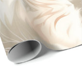 Vlam en Lila Lynx Point Siamese Portrait Art Cadeaupapier (Rol Hoek)