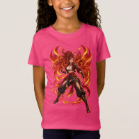 Vlam Godin Fantasy Krijger T-Shirt